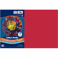 Dixon Ticonderoga Tru-Ray Heavyweight Construction Paper, Holiday Red, 1 Pack, PAC102994