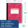 Roaring Spring Paper Products Roaring Spring Wide Ruled Hard Cover Composition Book, 9 3/4" x 7 1/2", ROA77229