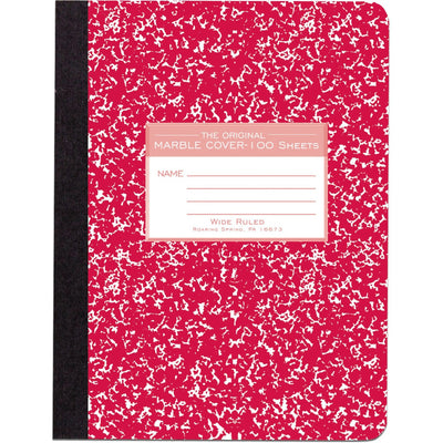 Roaring Spring Paper Products Roaring Spring Wide Ruled Hard Cover Composition Book, 9 3/4" x 7 1/2", ROA77229