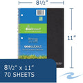 Roaring Spring Paper Spring Environotes College Ruled 1 Subject Recycled Spiral Notebook, 11" x 8 1/2", ROA13361