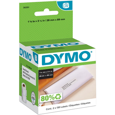 Newell Dymo White Address Labels, 1 Box, DYM30251
