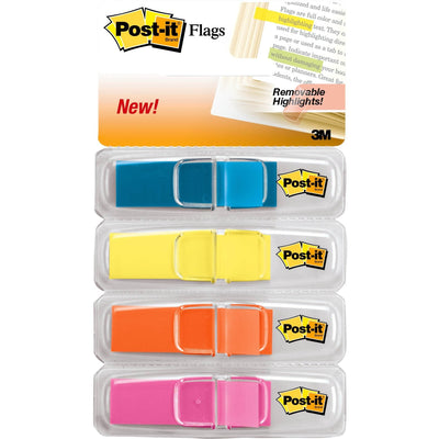 3M Post-it Flags, Orange, 4 / Pack, MMM6834ABX