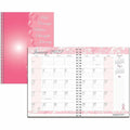 House of Doolittle BCA Pink Cover Monthly Wirebound Journal, 7", HOD5226