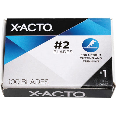 Elmer's X-Acto Precision No. 2 Knife Blades, Silver, 1 Pack, EPIX602