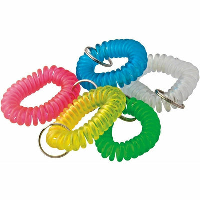 Baumgartens Wrist Coil Keychain ASSORTED Colors ), 10EA/CT — view 1