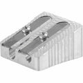 Baumgartens Pencil Sharpener Dual Hole SILVER (MR-2110), BAUMR2110