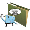 TOPS Pendaflex SureHook 1/5 Tab Cut Legal Recycled Hanging Folder, Green, 8 1/2" Width x 14" Length, 20 / Box, PFX615315