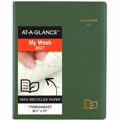 ACCO At-A-Glance Recycled Appointment Book Planner, 8 1/4", 6EA/PK 2PK/CT — view 1