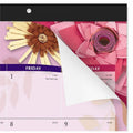 ACCO At-A-Glance Paper Flowers Monthly Desk Pad, Standard, 21 3/4" x 17", Multicolor, AAG5035