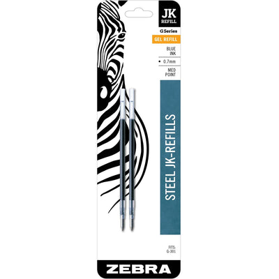 Zebra Pen Zebra G-301 JK Gel Stainless Steel Pen Refill, 1 Pack, ZEB88122