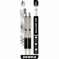 Zebra STEEL 4 Series F-402 Retractable Ballpoint Pen, 1 Pack, ZEB29212