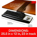 3M AKT170LE Adjustable Keyboard Tray, MMMAKT170LE