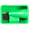 Baumgartens Slanted Face Pencil Sharpener Single Hole ASSORTED Colors (MR3380), BAUMR3380