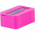Baumgartens Slanted Face Pencil Sharpener Single Hole ASSORTED Colors (MR3380), BAUMR3380