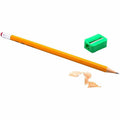 Baumgartens Slanted Face Pencil Sharpener Single Hole ASSORTED Colors (MR3380), BAUMR3380