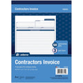 TOPS Adams Contractor's Invoice Book, White, 8.37" Width x 11" Length, ABFTC8122