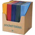 Roaring Spring Paper Spring Letter Pocket Folder, Assorted, 8 1/2" Width x 11" Length, 100 / Carton, ROA50200