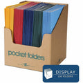 Roaring Spring Paper Spring Letter Pocket Folder, Assorted, 8 1/2" Width x 11" Length, 100 / Carton, ROA50200