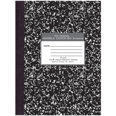 Roaring Spring Paper Spring Signature Collection Unruled Oversized Hard Cover Composition Book, 10 1/4" x 7 7/8", ROA77479