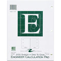 Roaring Spring Paper Spring 5x5 Grid Engineering Pad, 11" x 8 1/2", ROA95589