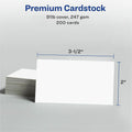 Avery Clean Edge(R) Business Cards, 2" x 3.5", White, 200 (5871), 8 1/2" x 11", 200 / Pack, AVE5871