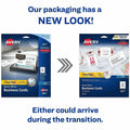 Avery Clean Edge Business Cards, 2" x 3.5", White, 200 (08871), 2" x 3 1/2", 200 / Pack, AVE8871