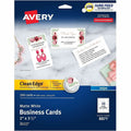 Avery Clean Edge Business Cards, 2" x 3.5", White, 200 (08871), 2" x 3 1/2", 200 / Pack, AVE8871