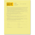Domtar Xerox Bold Digital Carbonless Paper - Canary, 8 1/2" x 11", 500 / Ream, XER3R12437