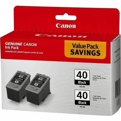 Canon PG-40 Original Inkjet Ink Cartridge - Black - 2 / Pack, CNMPG40TWINPK
