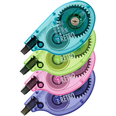 Tombow Single-line Bright Dispenser Correction Tapes, Assorted, 4 / Pack, TOM68679