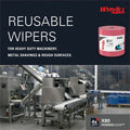 Kimberly-Clark Wypall PowerClean X80 Heavy Duty Cloths Jumbo Roll, Red, 1 Carton, KCC41055