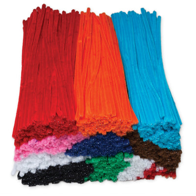 Dixon Ticonderoga Creativity Street Jumbo Chenille Pipe Cleaner Stems, Assorted, 1000 / Box, PAC911001