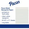 Dixon Ticonderoga Pacon Ruled Newsprint Practice Paper - Letter, 8 1/2" x 11", 500 / Ream, PAC2603