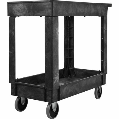 Rubbermaid Commercial 9T6600 Heavy-Duty Utility Cart, Black, RCP9T6600BLA