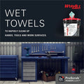 Kimberly-Clark Wypall PowerClean ProScrub Heavy Duty Wet Towels, 6 / Carton, KCC91371