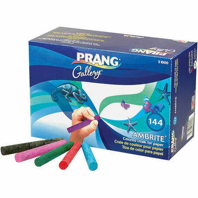 Prang Ambrite Paper Chalk, Assorted, Non-toxic, 144 / Box, DIX51000