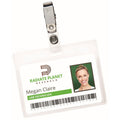 Avery Heavy-Duty Badge Holders with Clips, Clear, 50 / Box, AVE2921