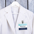 Avery Heavy-Duty Clip-Style Badge Holders, Clear, 100 / Box, AVE2923
