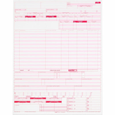 TOPS 1-part UB-04 Laser-cut Forms, White, 2500 / Carton, TOP59870R