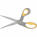 Acme United ExtremEdge Adjustable Tension Titanium Bonded Scissors, 9" Bent, Gray, Gray/Yellow, ACM14669