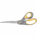 Acme United ExtremEdge Adjustable Tension Titanium Bonded Scissors, 9" Bent, Gray, Gray/Yellow, ACM14669