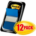 3M Post-it Blue Flag Value Pack, 12 / Box, MMM680BE12