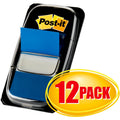 3M Post-it Blue Flag Value Pack, 12 / Box, MMM680BE12