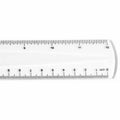 Acme United Westcott 12" Shatterproof Ruler, Clear, ACM13862