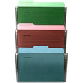 Officemate Mountable Wall File, Smoke, 1 Box, OIC21421