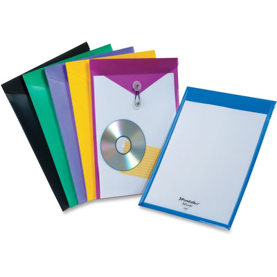 TOPS Pendaflex ViewFront Letter Vinyl File Pocket, Magenta, 8 1/2" Width x 11" Length, 24EA/CT — view 1
