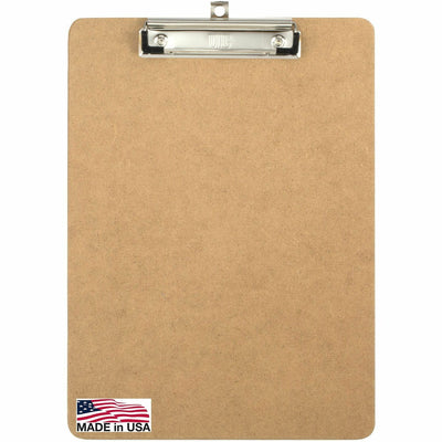 Officemate Low-profile Clipboard, Brown, 9" Width x 12 1/2" Length, OIC83219