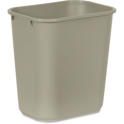 Rubbermaid Commercial 28 QT Medium Deskside Wastebasket, Beige, 7 gal, RCP295600BG