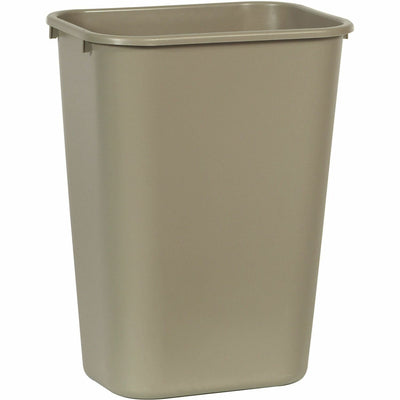 Rubbermaid Commercial 41 QT Large Deskside Wastebasket, Beige, 10.25 gal, RCP295700BG