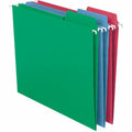 Smead FasTab 1/3 Tab Cut Letter Recycled Hanging Folder, Red, 8 1/2" Width x 11" Length, 18 / Box, SMD64053